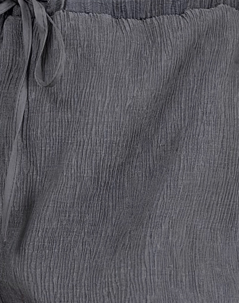 Elletra Short in Crinkle Chiffon Grey