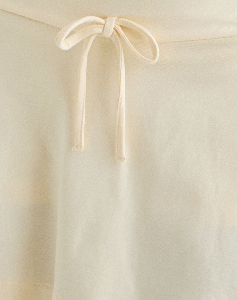 Saeko Micro Skort in Buttermilk