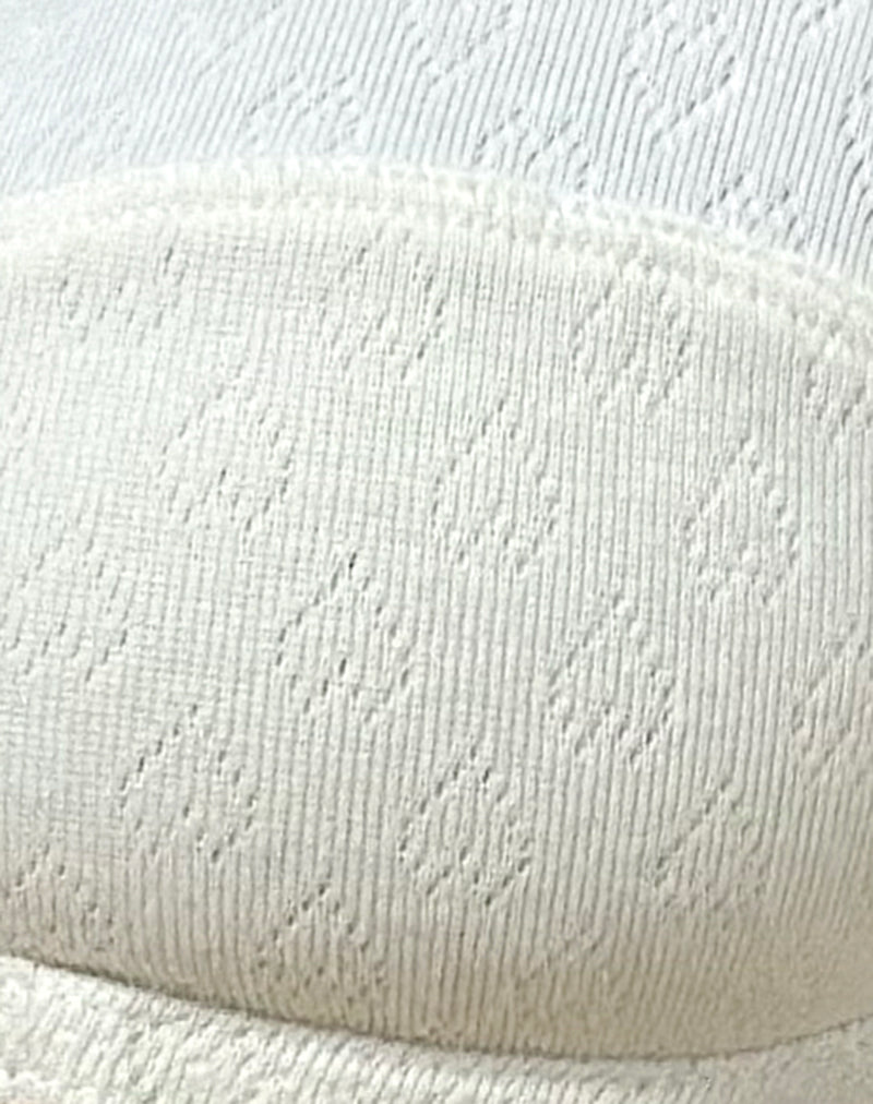 Halai Underwire Bra in Pointelle Ivory with Bow