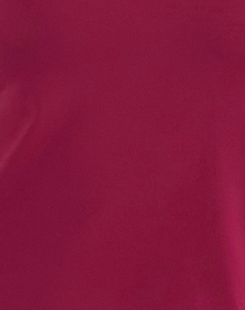 Klazari Top in Rayon Jersey Burgundy